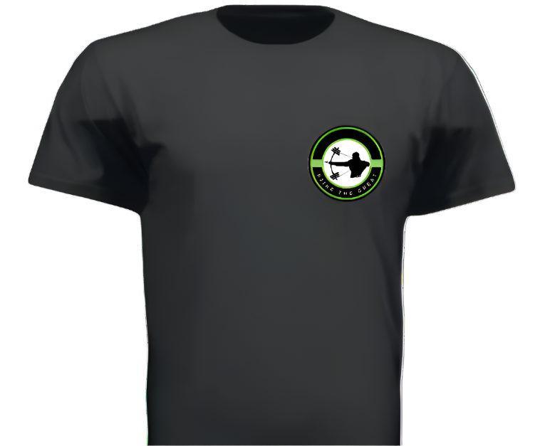 Black EjikeTheGREAT logo tee